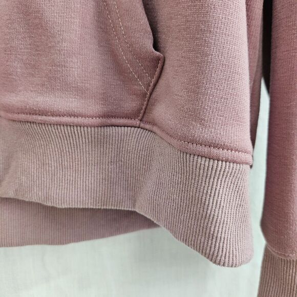 NEW Pink T-REX Dinosaur Silky Plush Pullover Hoodie Girls LARGE / Women SM - Picture 6 of 12